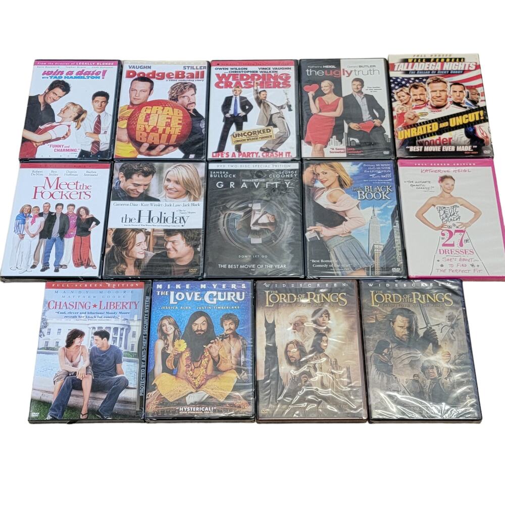 DVD Movie Lot 14‎ Comedy Romance Sci Fi Fantasy Chick Flick 2003-2013 Bundle NEW